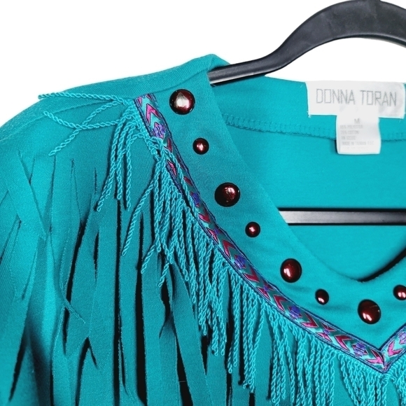 Vintage 80s Donna Turan Western Sweater - Picture 5 of 6